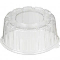 Упаковка для торта круглая (крышка) Т-225 К (М), d-228, h-105, прозрачная, Комус (100)
